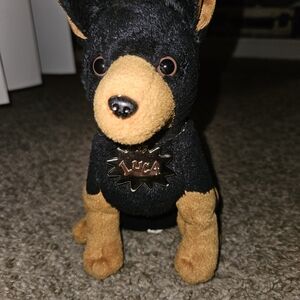 Ty Black and Brown Dog Plush